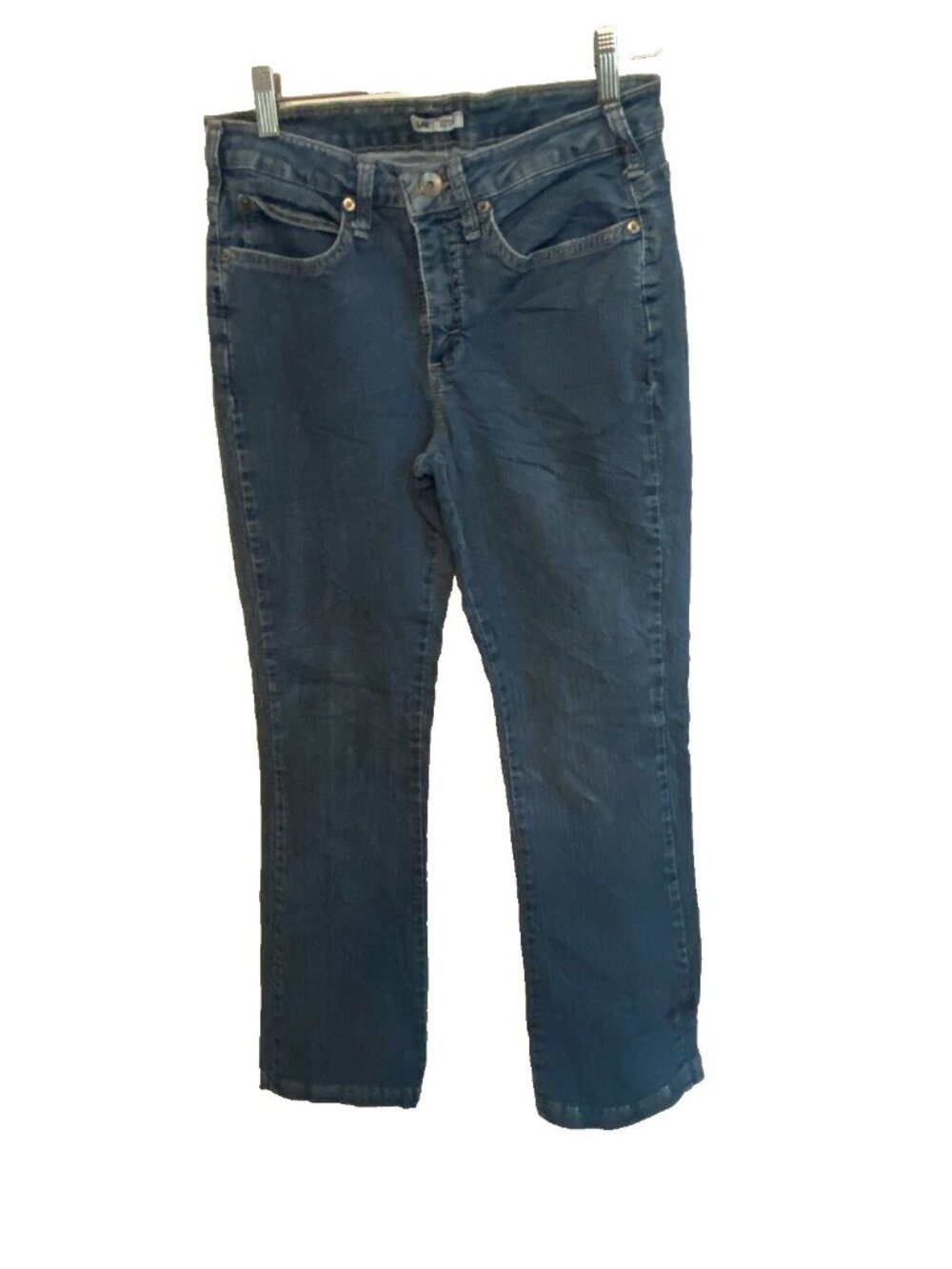Lee Boot Cut Blue Jeans Denim Lower On the Waist Back Pocket Design Size 6
